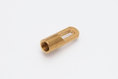 Turned part, Ø6mm, 18mm length, M5 thread, bore, milling