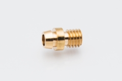 Turned part, Ø6mm, 10mm length, M5 thread, 2 bores