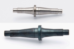 urned part, Ø9mm, 38mm length, before and after hardening